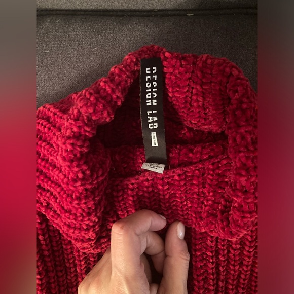 Design Lab Red Turtleneck Sweater - Picture 2 of 4